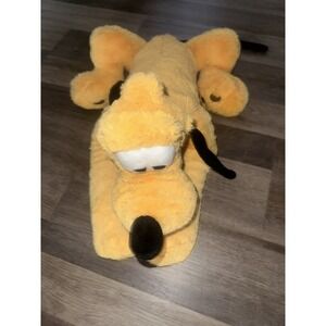 Disney Parks Plush Pluto Dog 13" Stuffed Animal Mickey Mouse‎ Yellow Puppy